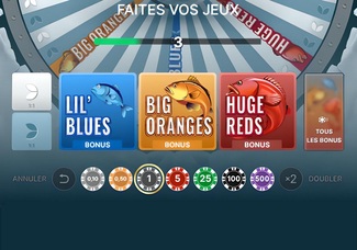 zone de mise pour la roue Ice Fishing